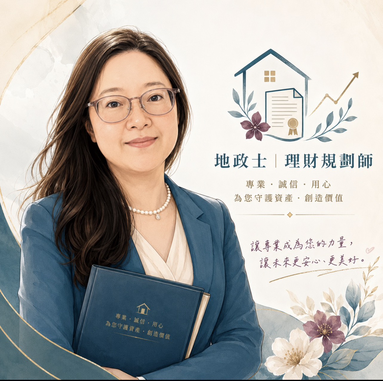 劉先蕙地政士與理財規劃師形象照